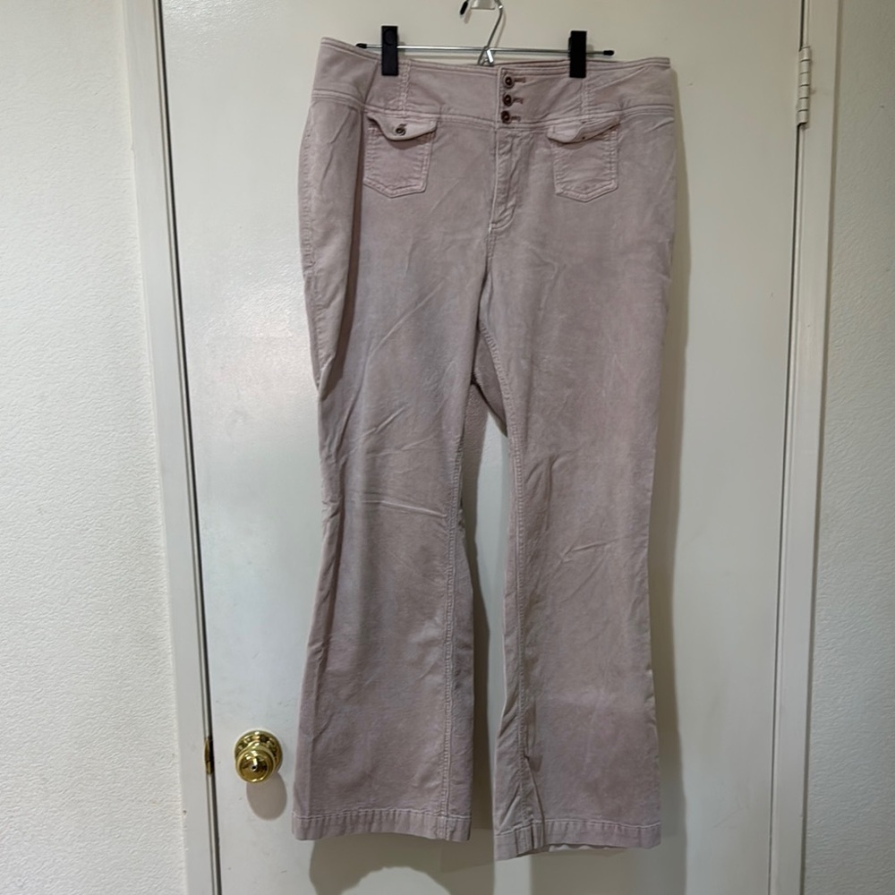 Anthropologie Pilcro and the Letterpress Light Pink Corduroy Pants